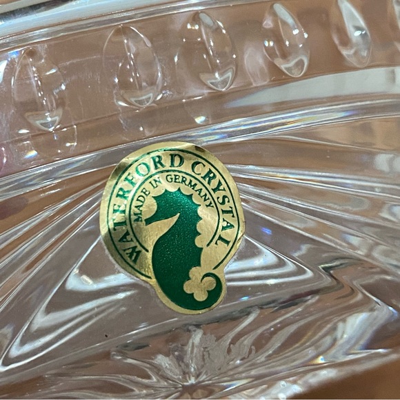WATERFORD Crystal Cut To Clear Overture 5" Small Oval Bowl - Picture 4 of 12